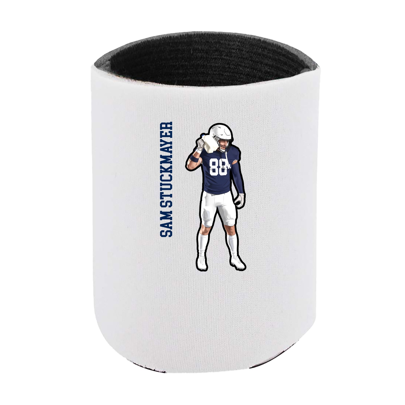 Can Holder — Name Vertical in White