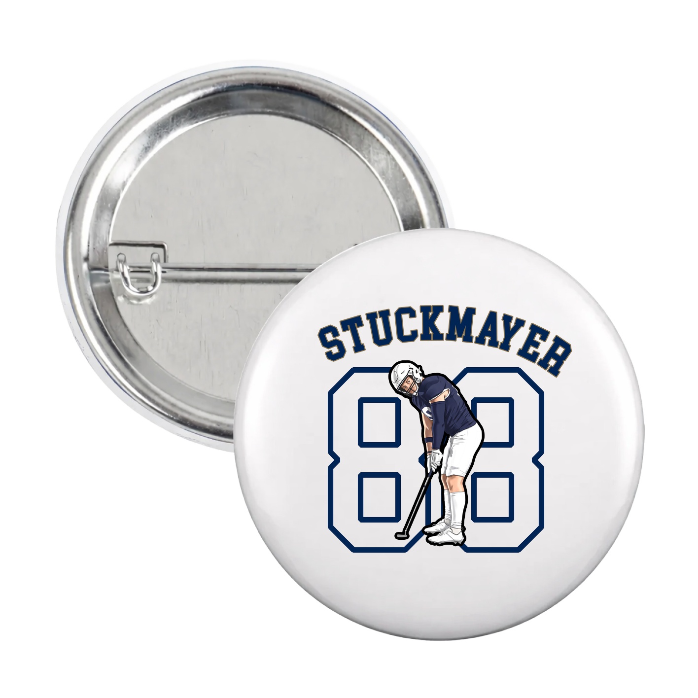 Game Day Button — Shirsey Arch in White