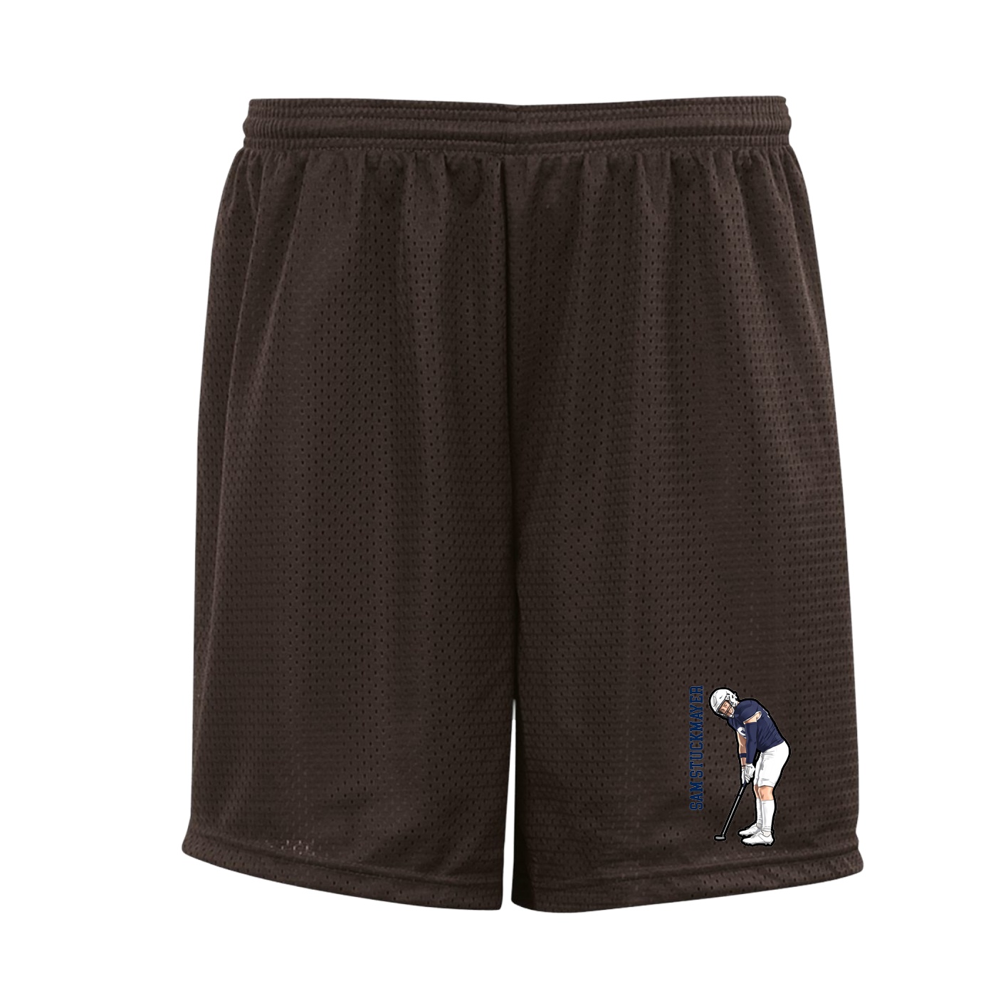 Shorts — Name Vertical in Brown