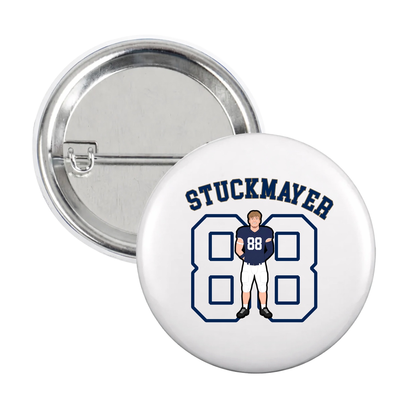 Game Day Button — Shirsey Arch in White