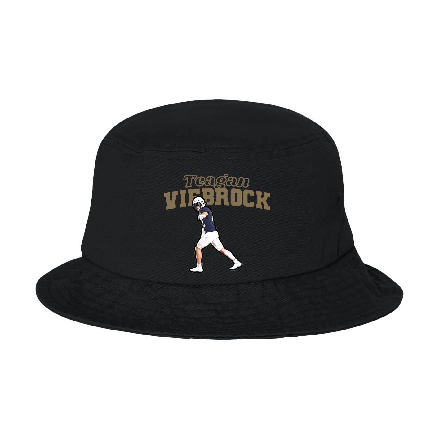 Bucket Cap — Name Arch in Black