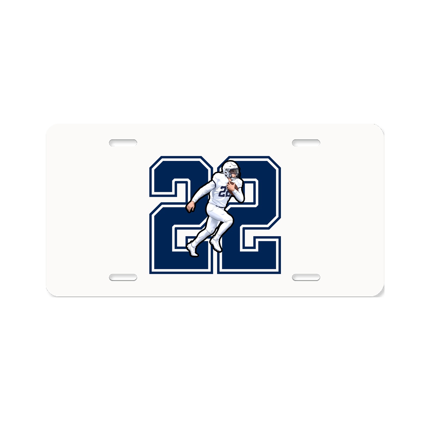 License Plate — Number in Classic