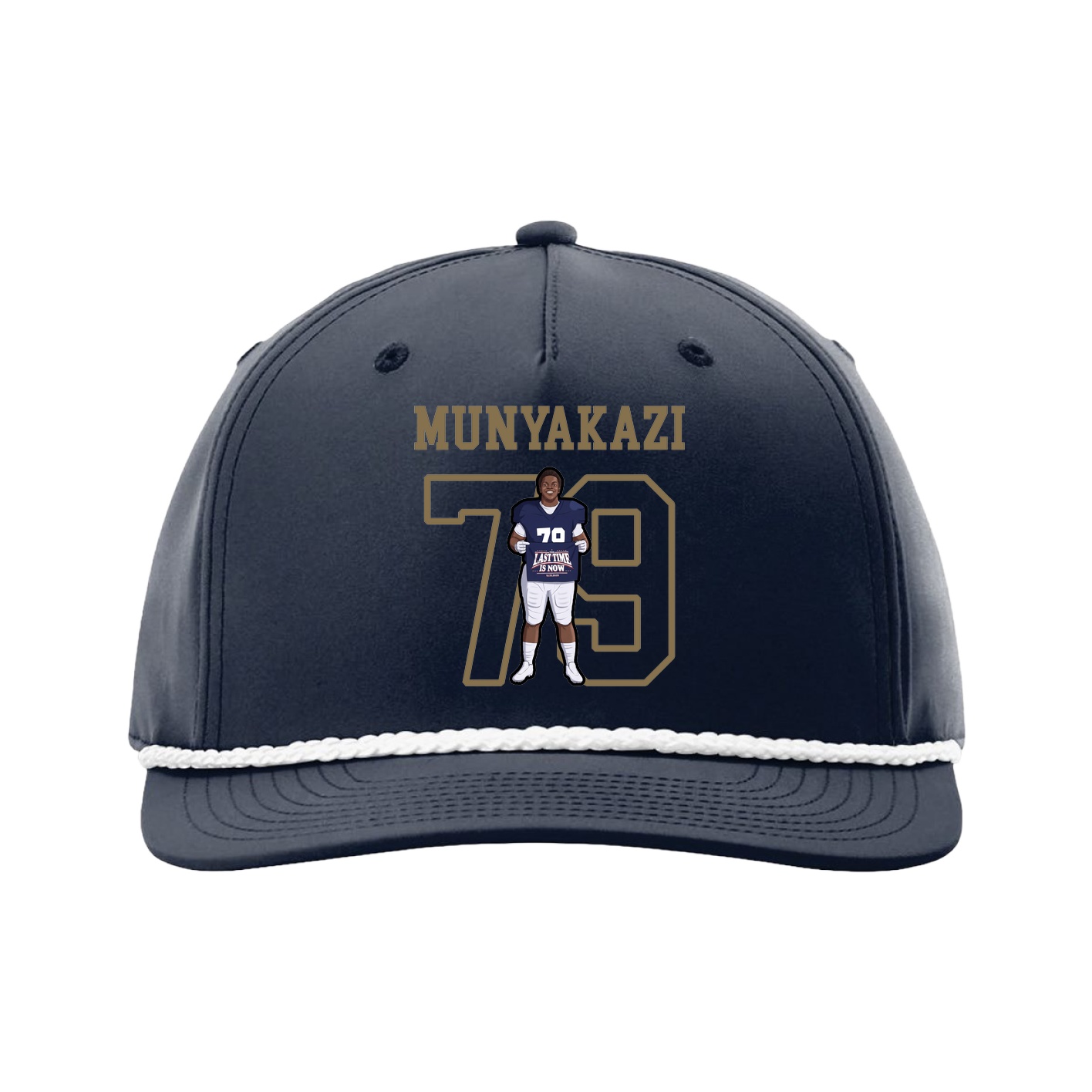 Five-Panel Classic Rope Cap — Shirsey in Navy