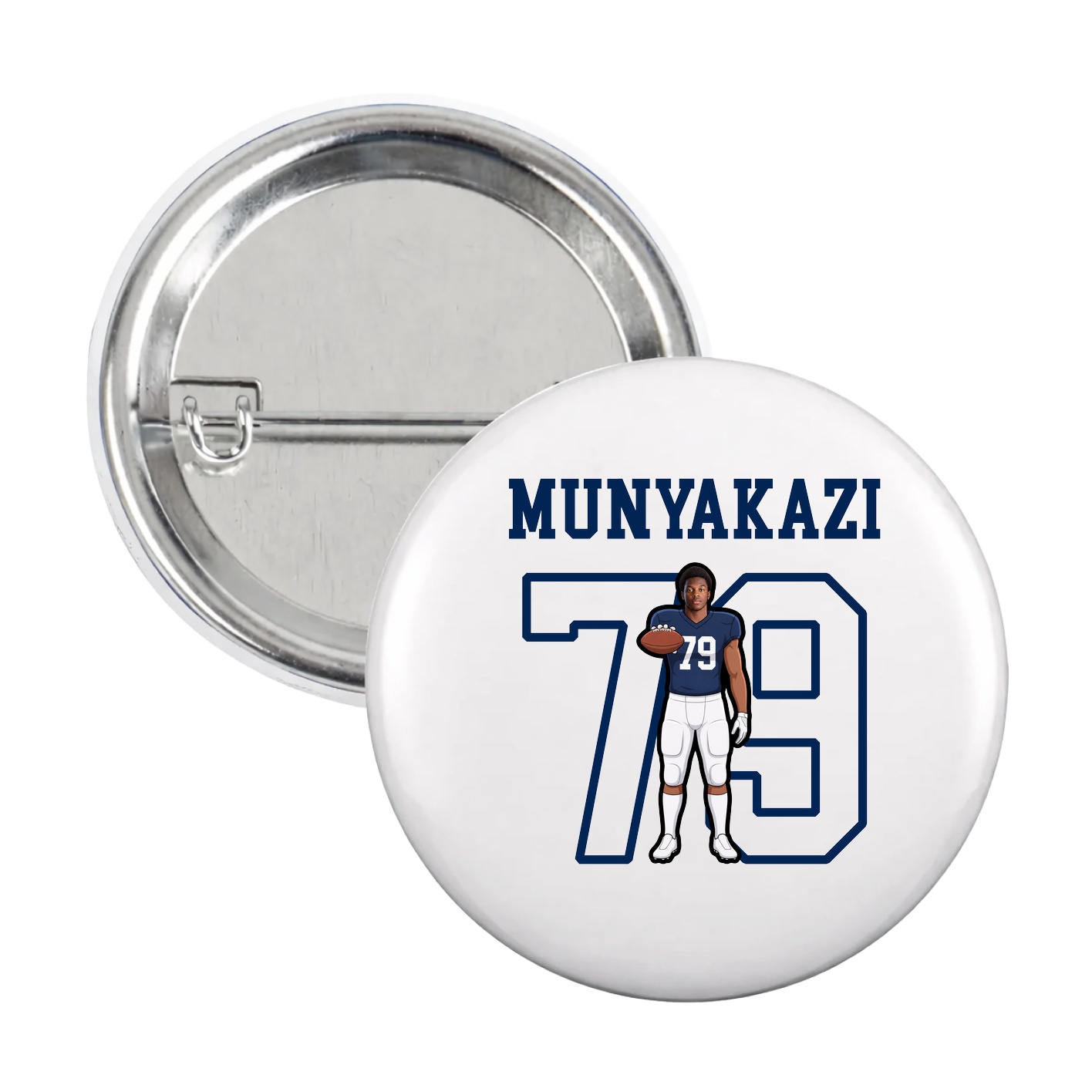 Game Day Button — Shirsey in White