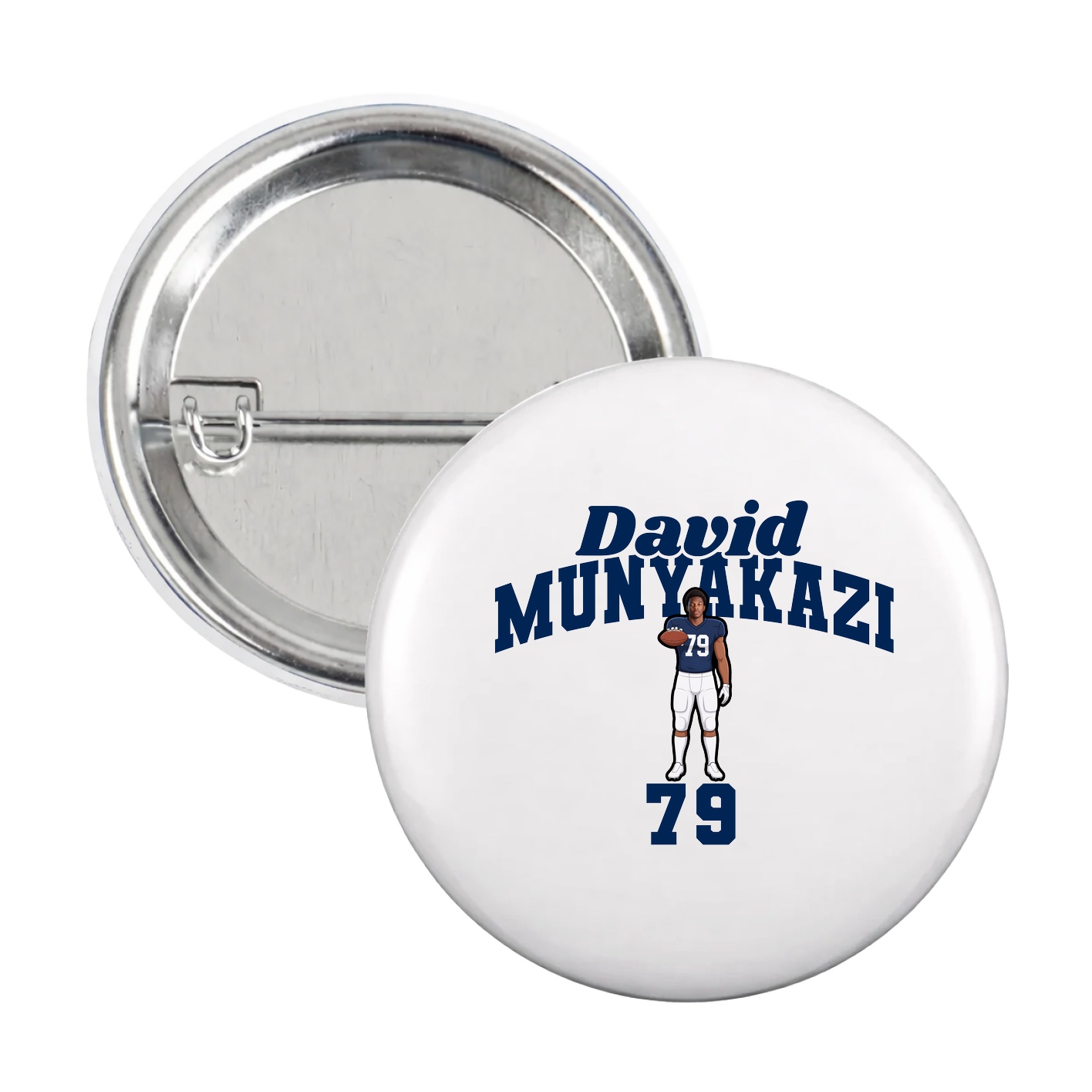 Game Day Button — Signature Arch in White
