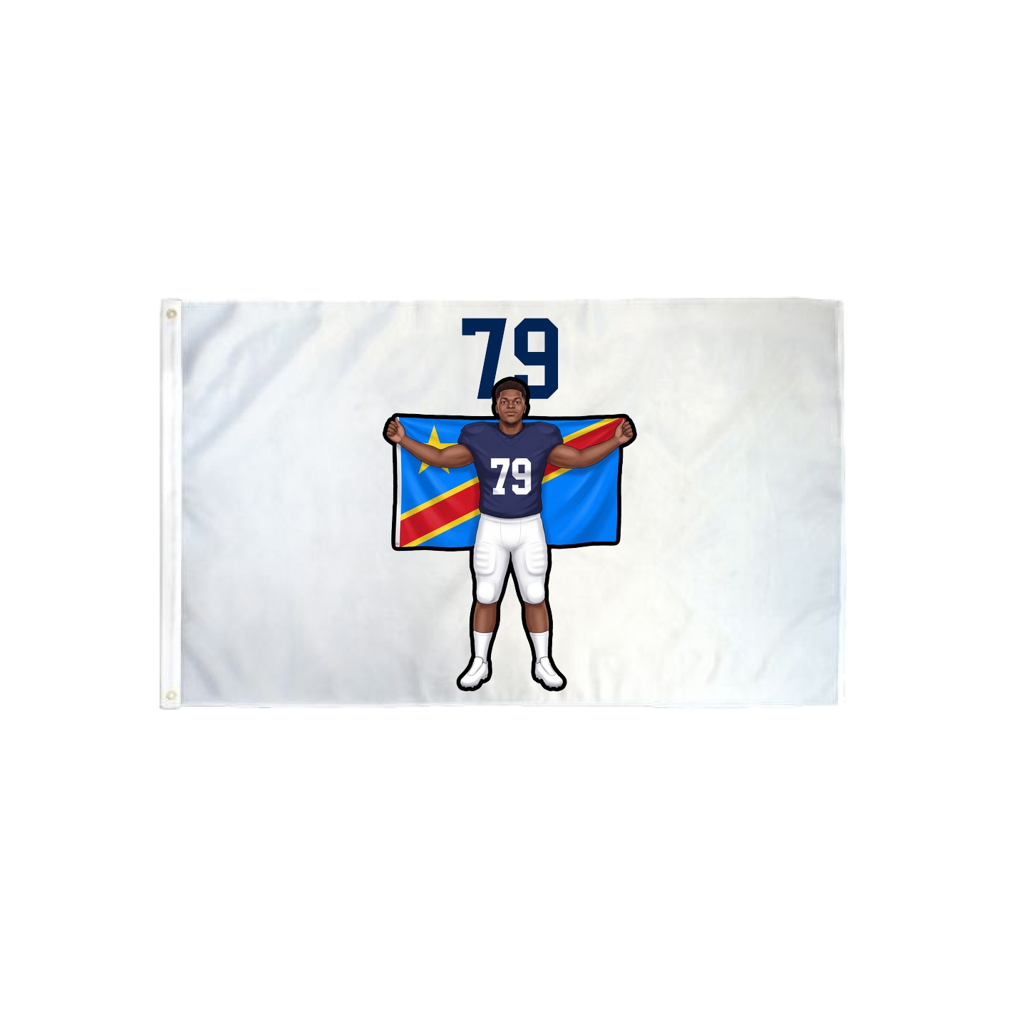 3x5 Flag — Number Top in Classic
