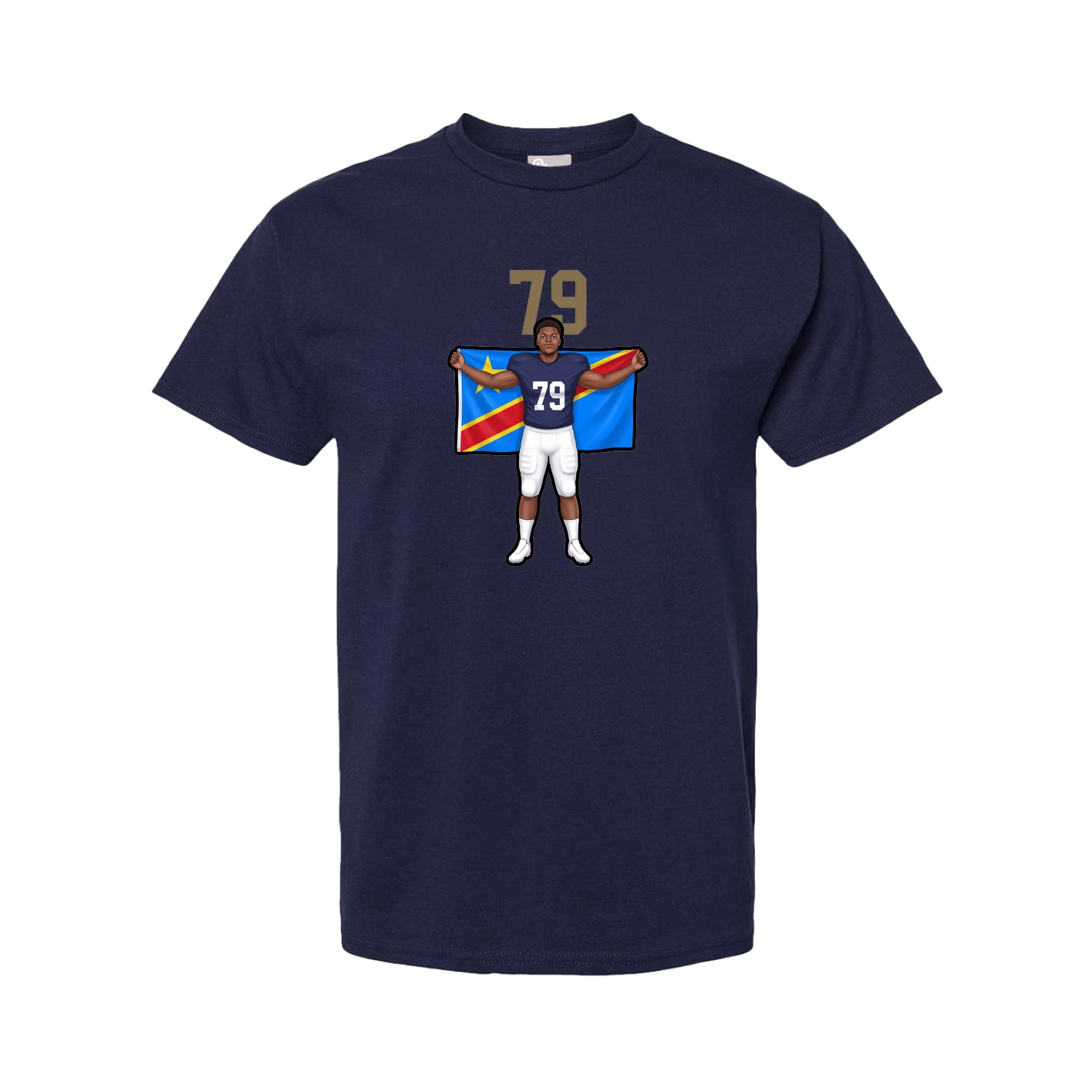 Youth Tee — Number Top in Navy
