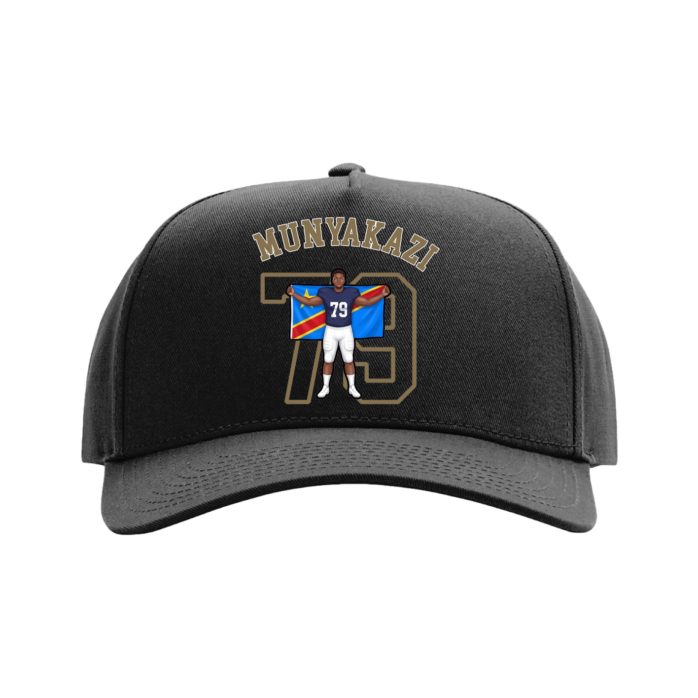 Full Fabric Five-Panel Champ Cap