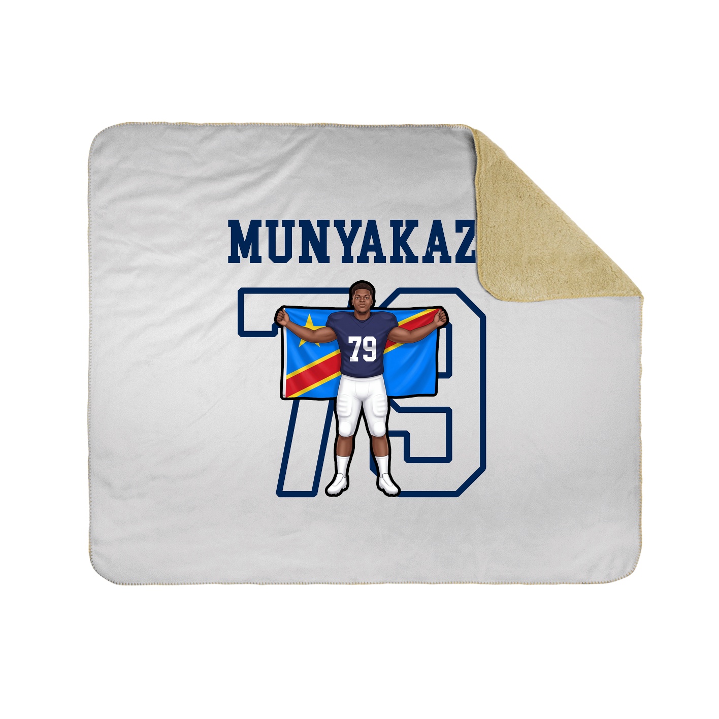 Throw Blanket — Shirsey in White