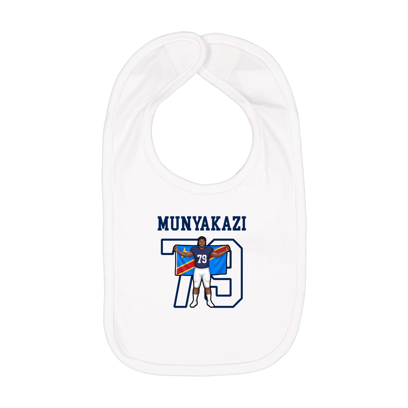 Infant Bib — Shirsey in White