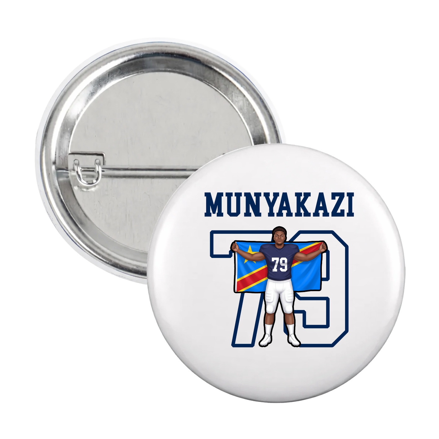 Game Day Button — Shirsey in White