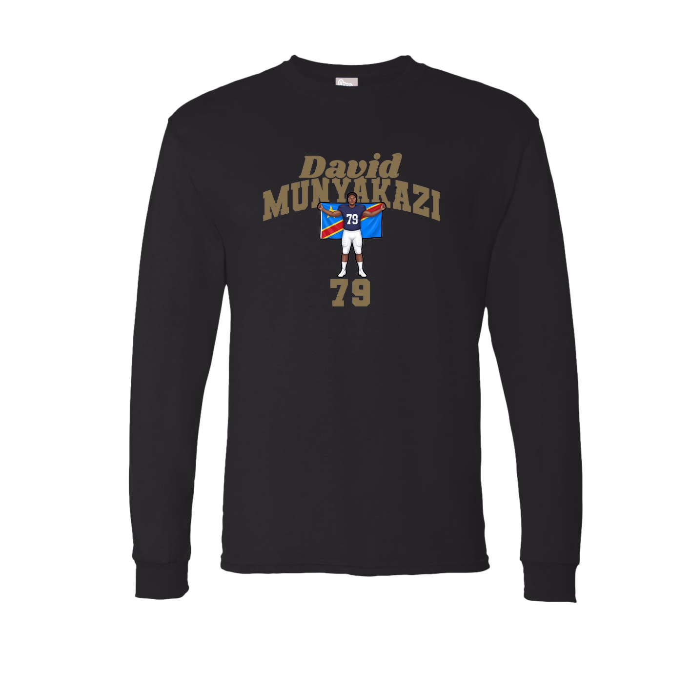 Long Sleeve Tee — Signature Arch in Black