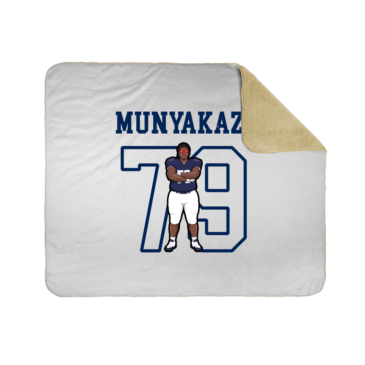 Throw Blanket — Shirsey in White