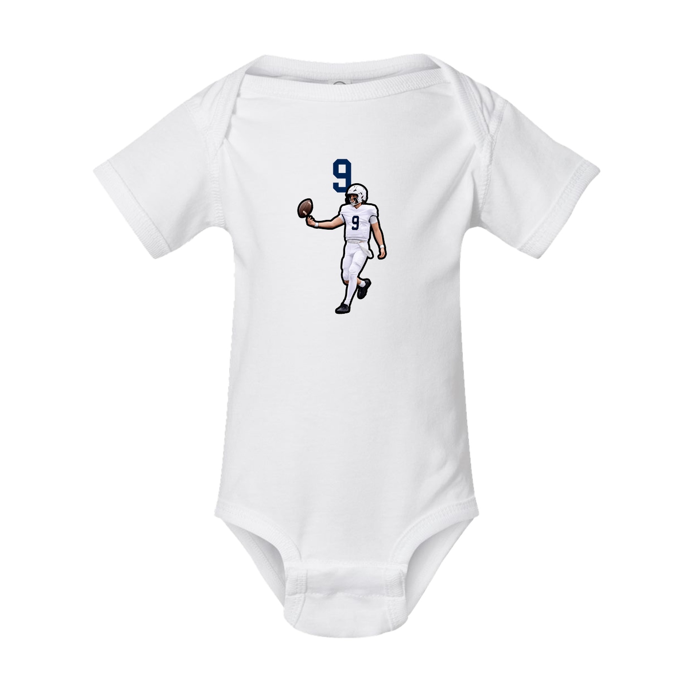 Baby Onesie — Number Top in White