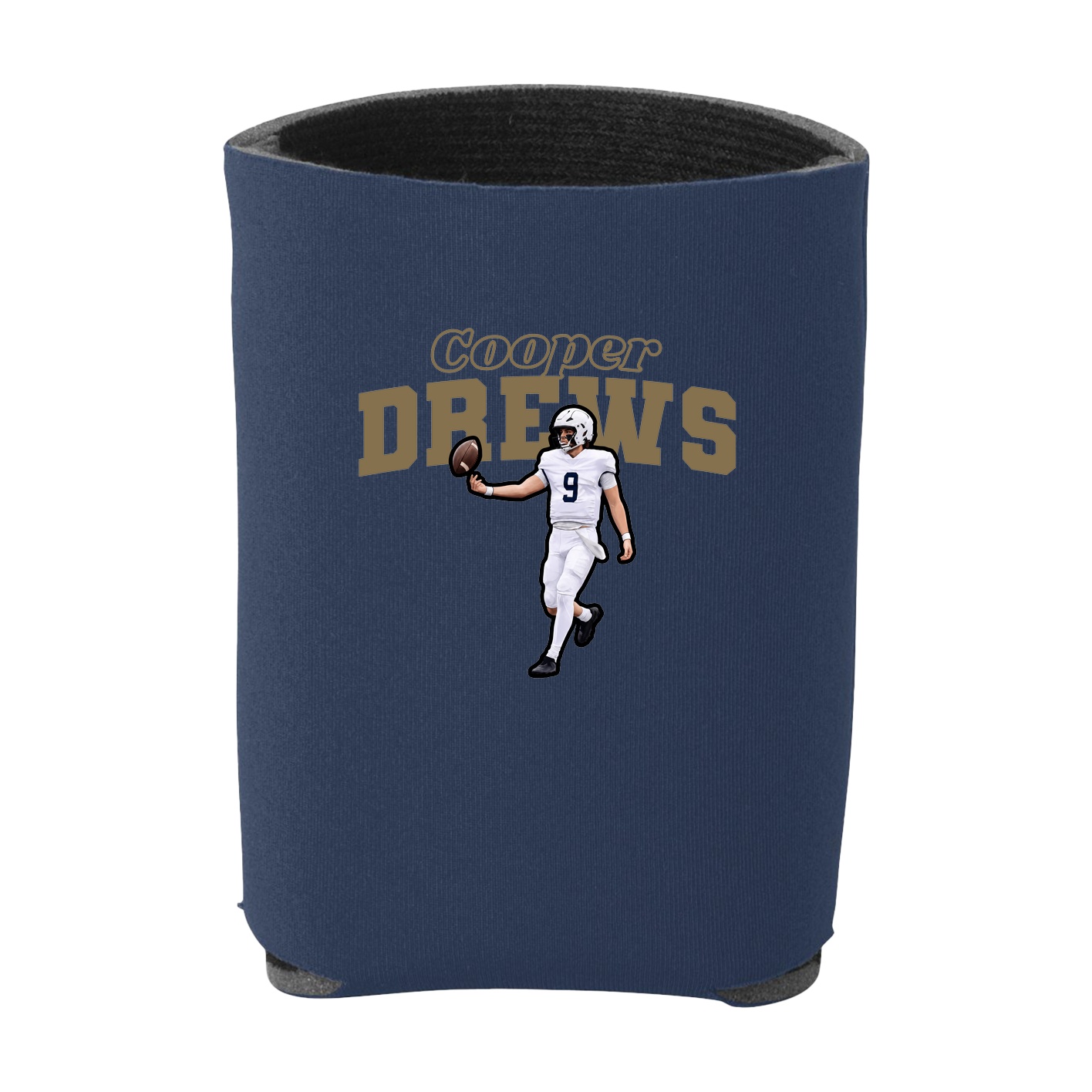 Can Holder — Name Arch in Navy