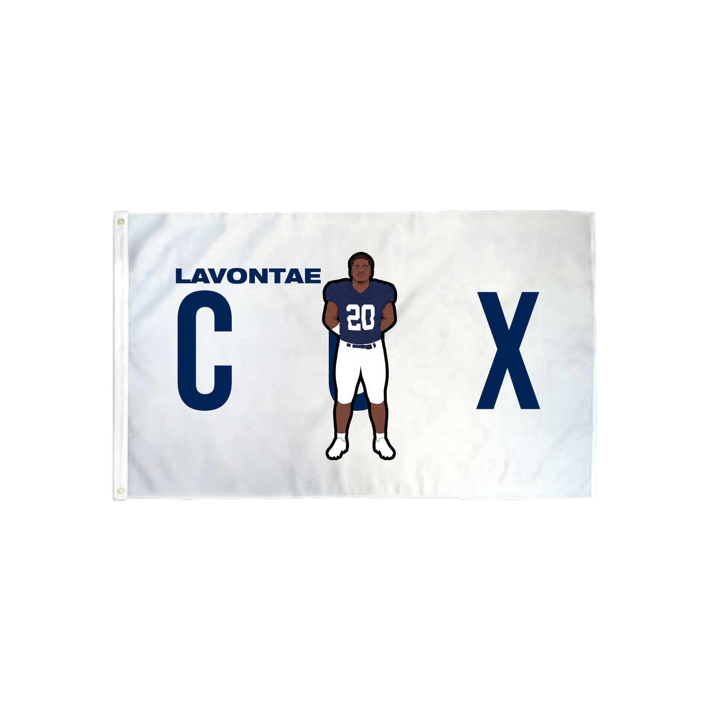3x5 Flag — Player Name in Classic