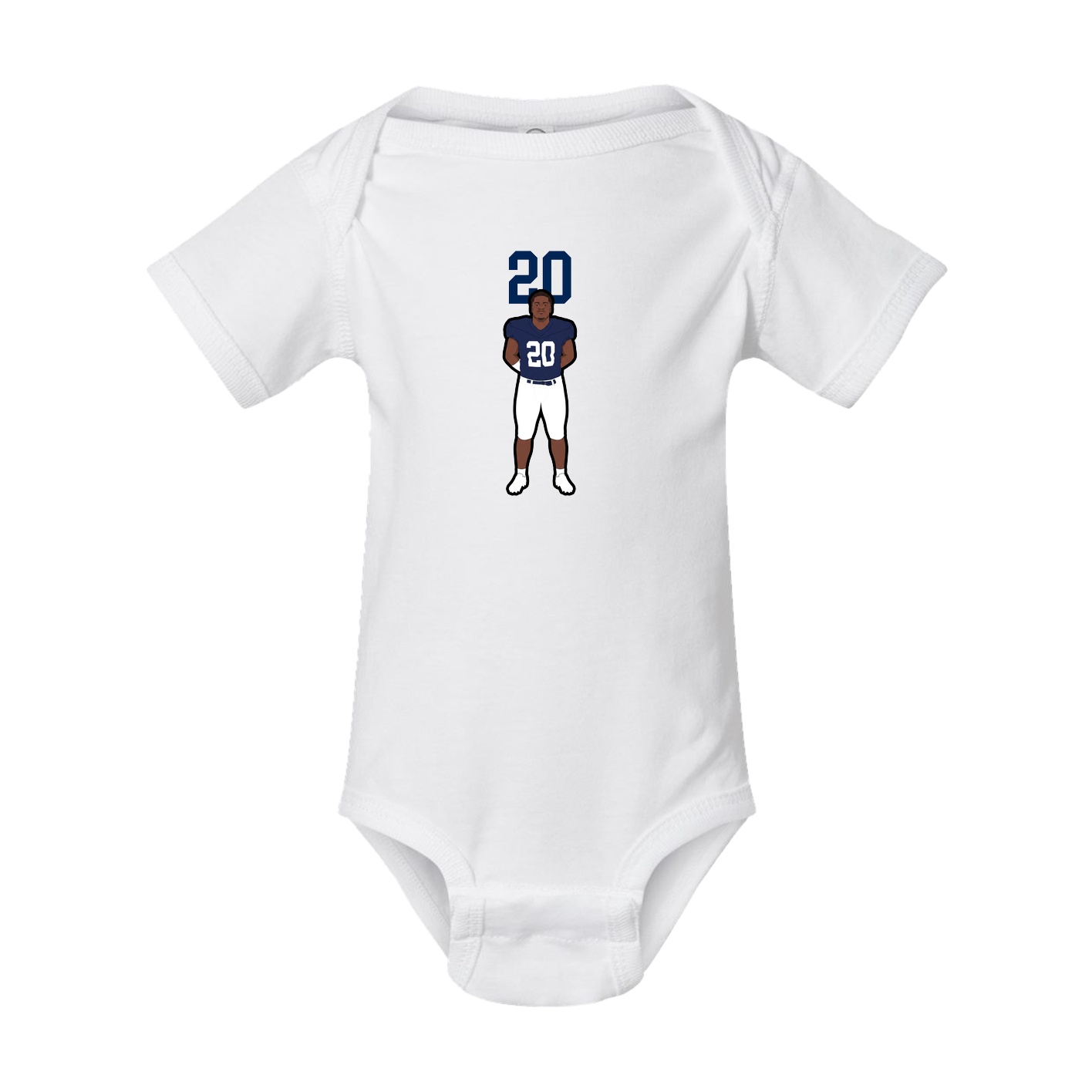 Baby Onesie — Number Top in White