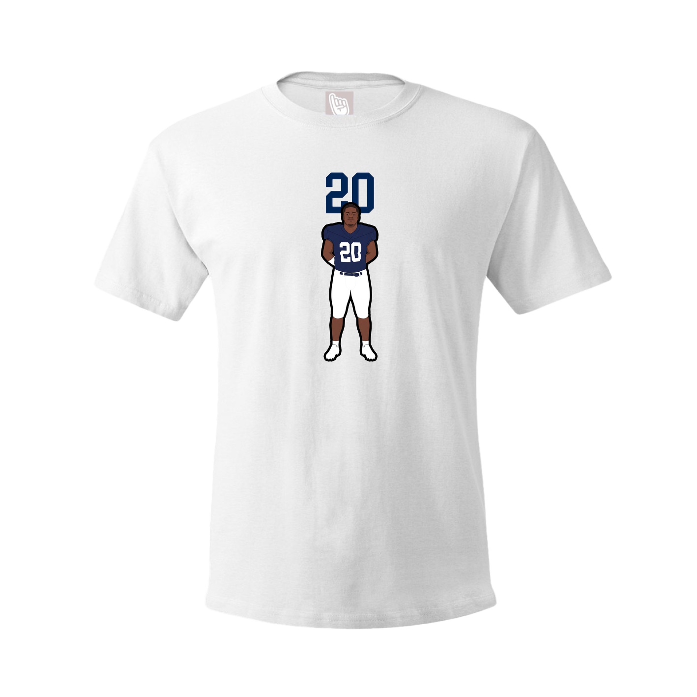 Tee — Number Top in White