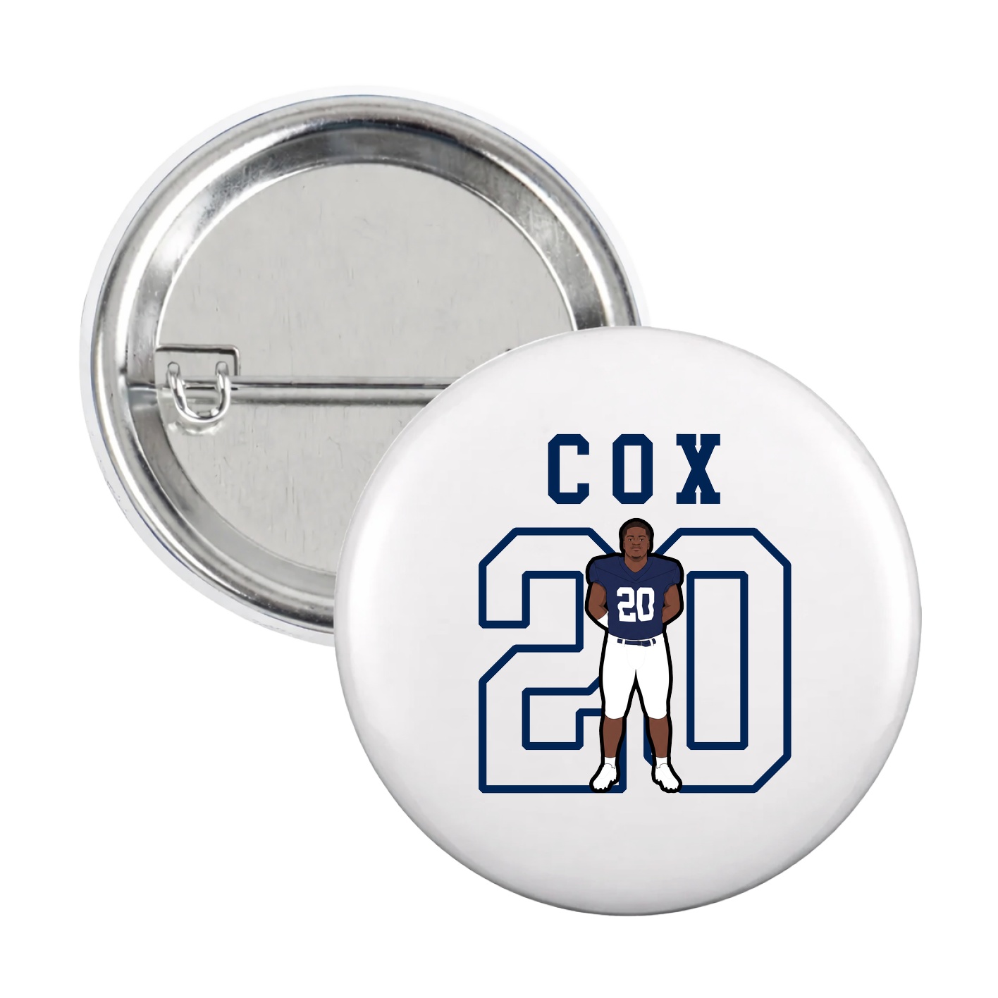 Game Day Button — Shirsey in White