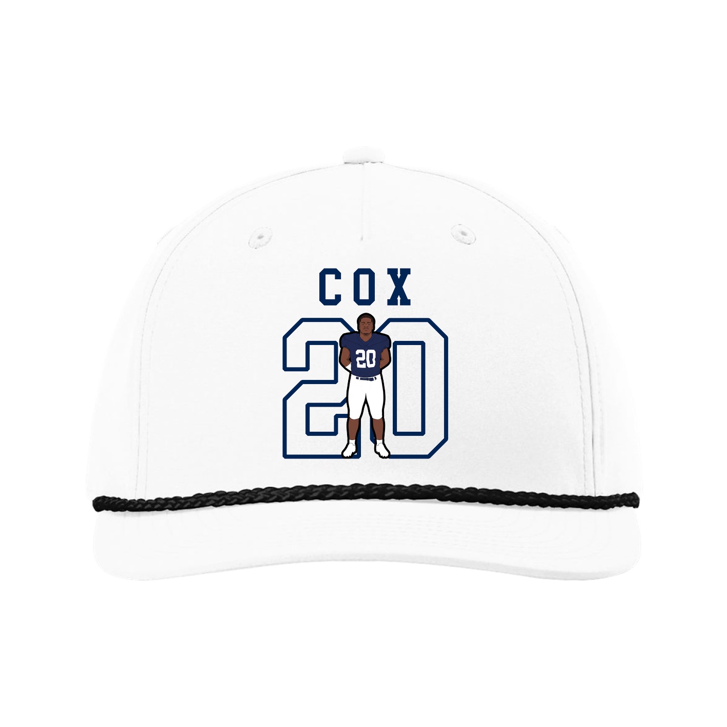 Five-Panel Classic Rope Cap — Shirsey in White
