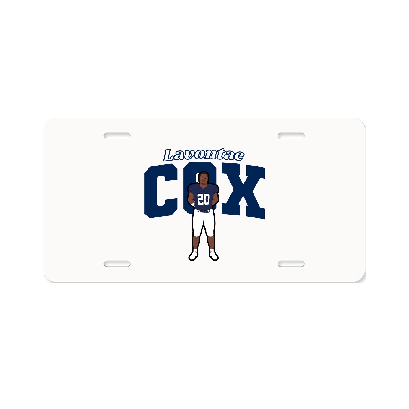 License Plate — Name Arch in Classic