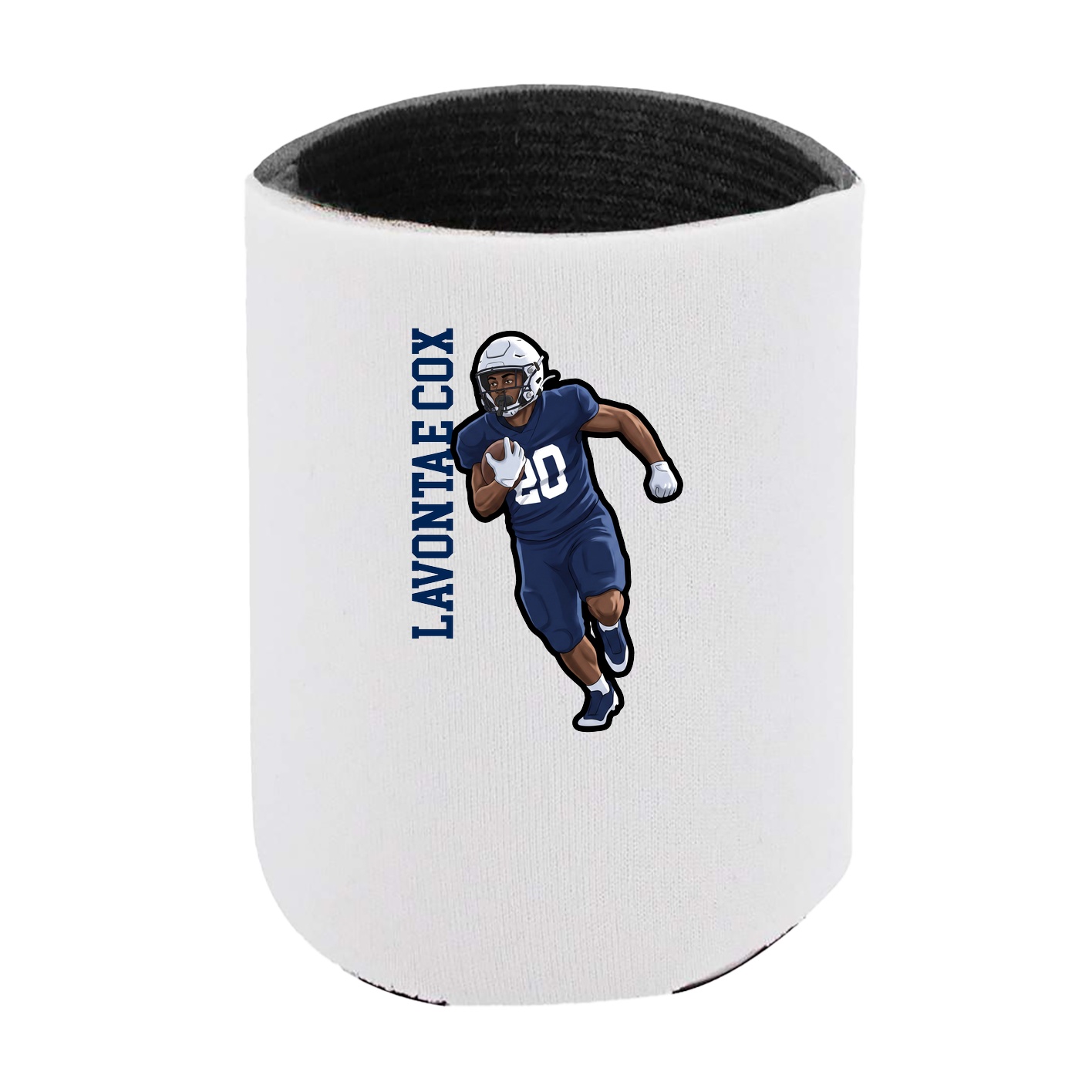 Can Holder — Name Vertical in White