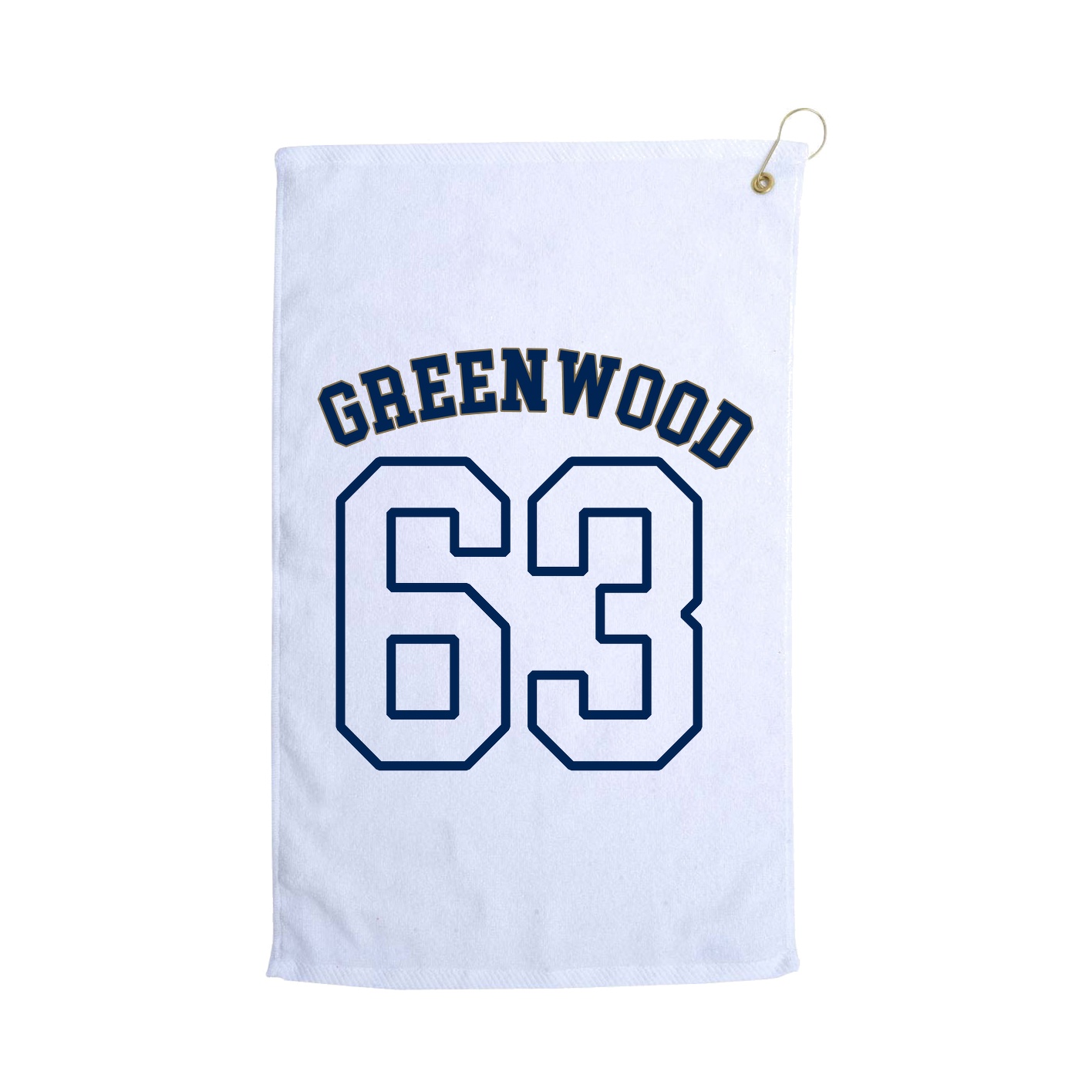 Golf Towel — Shirsey Arch in White