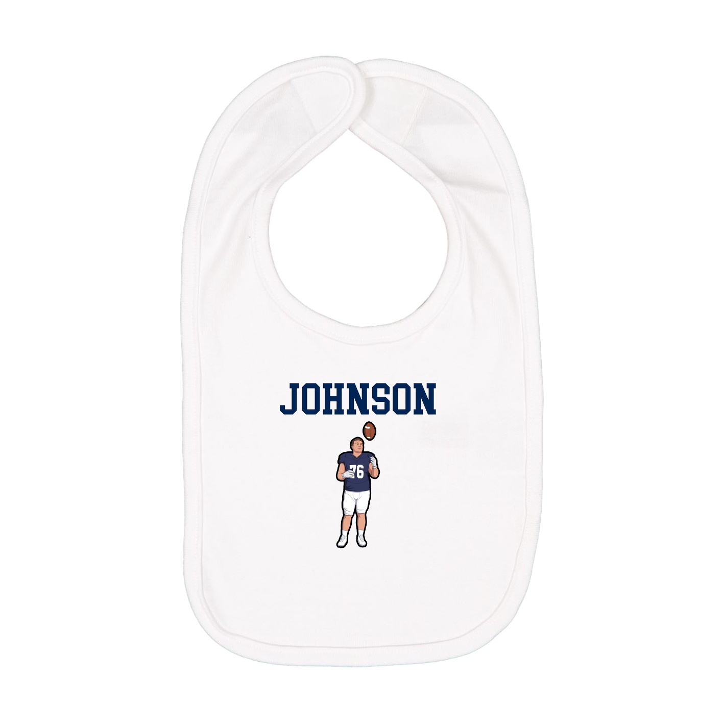 Infant Bib — Shirsey in White