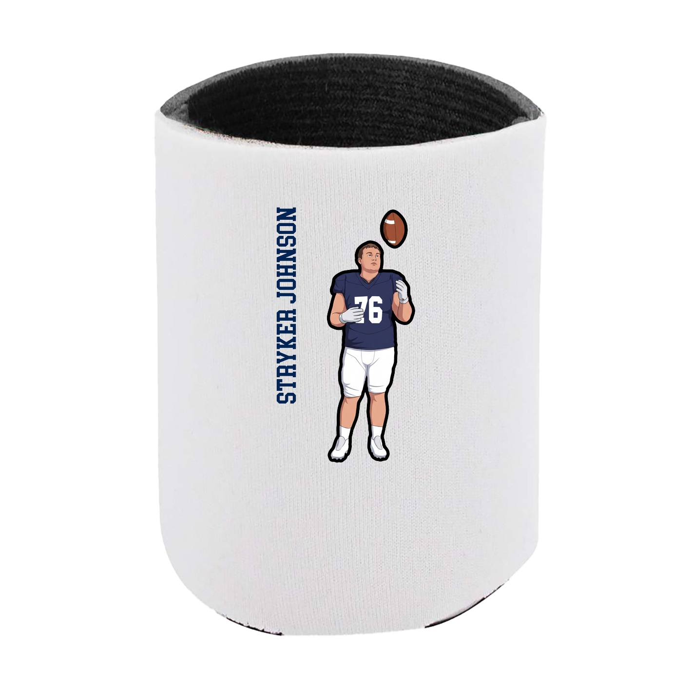 Can Holder — Name Vertical in White