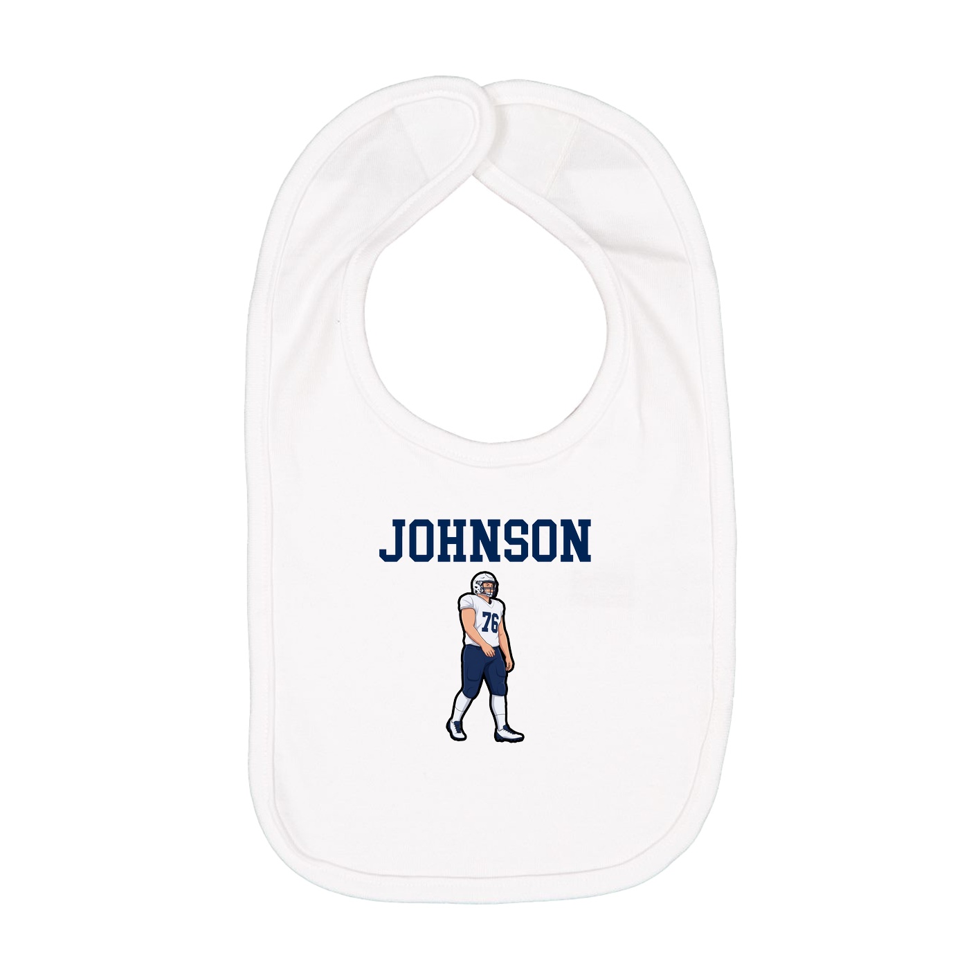 Infant Bib — Shirsey in White