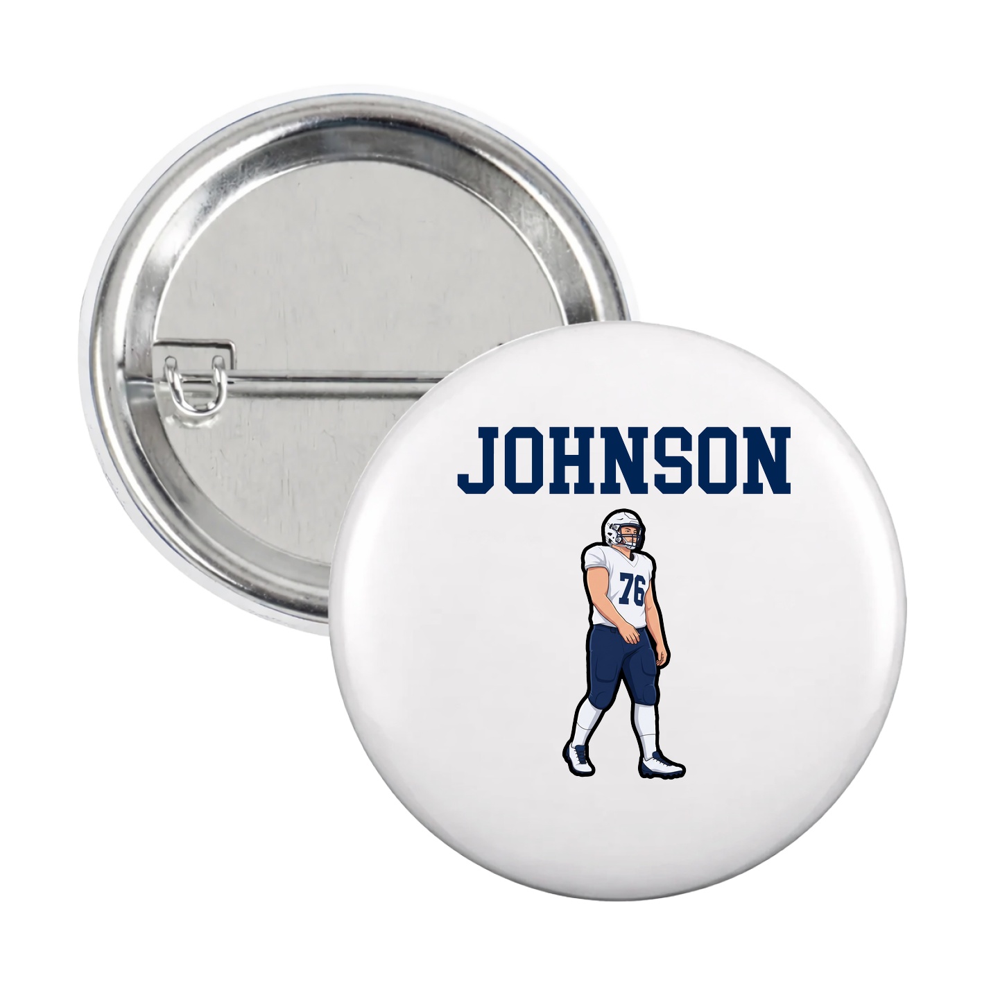 Game Day Button — Shirsey in White