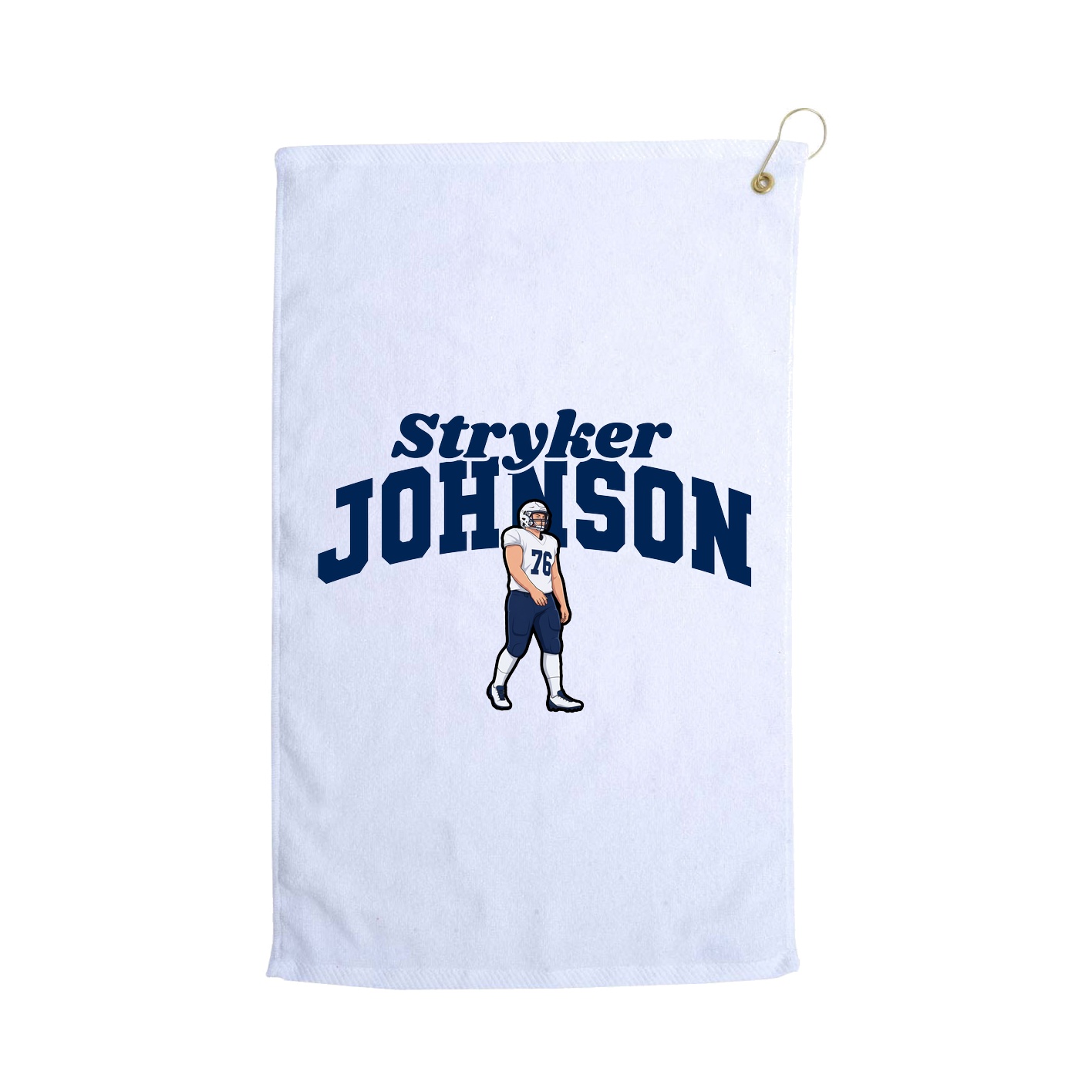 Golf Towel — Signature Arch in White