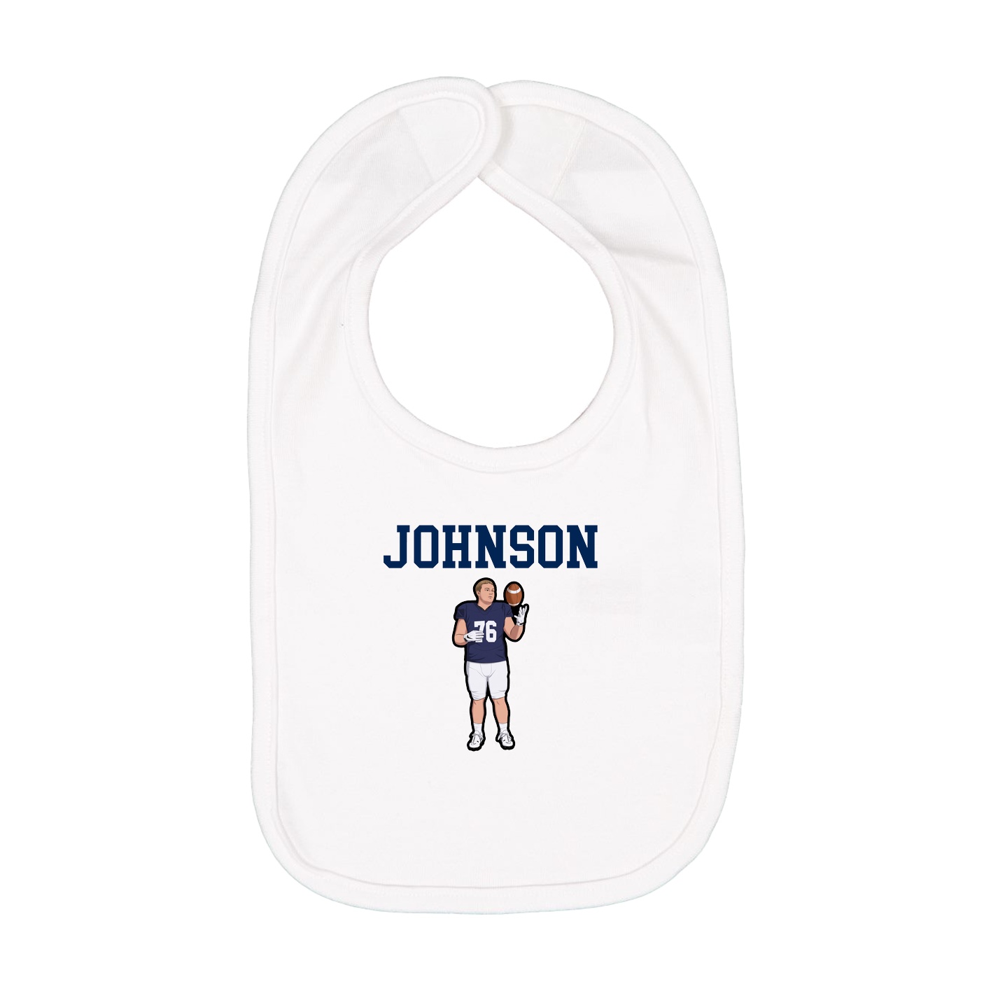 Infant Bib — Shirsey in White
