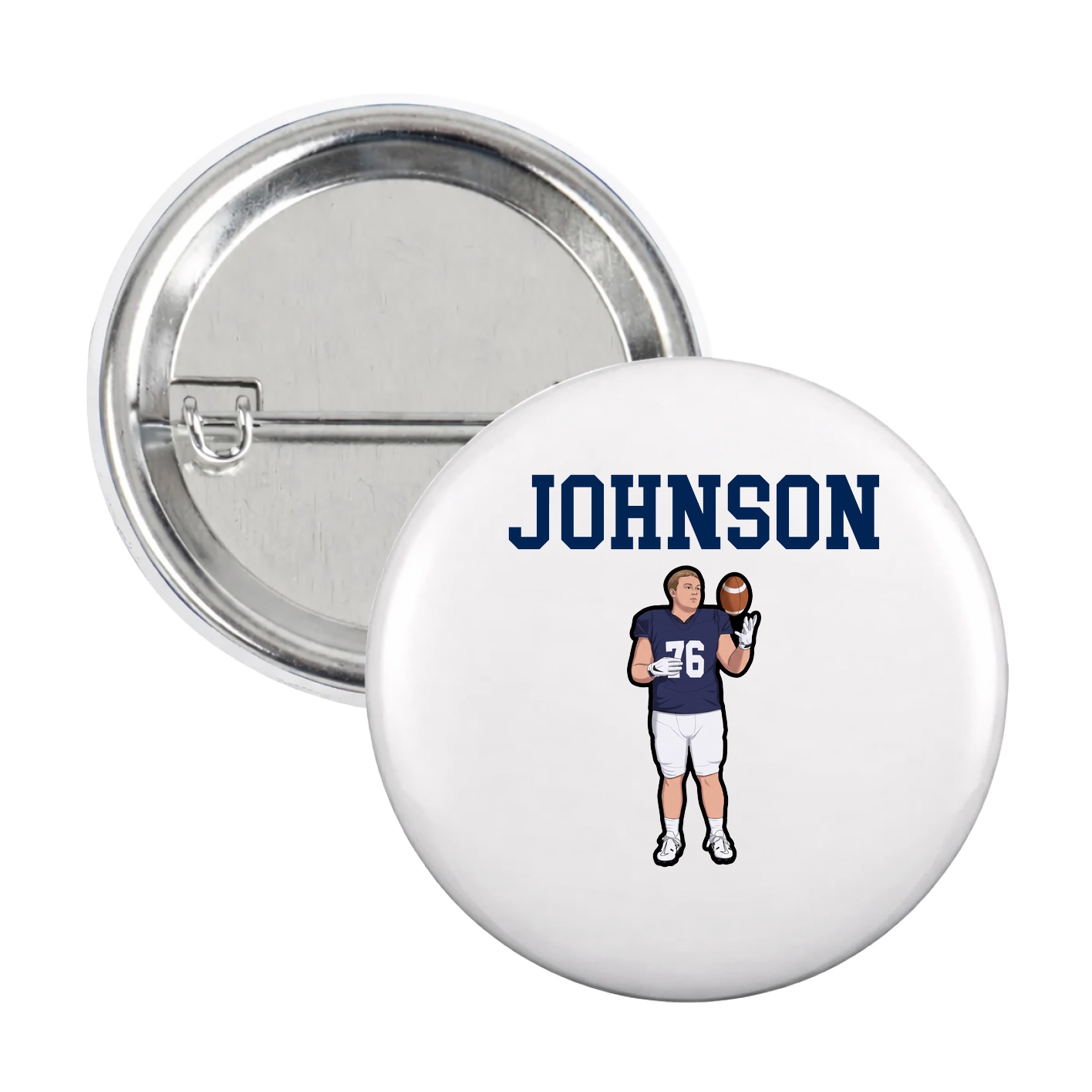 Game Day Button — Shirsey in White