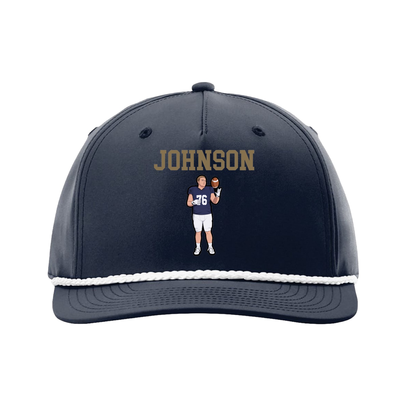 Five-Panel Classic Rope Cap — Shirsey in Navy