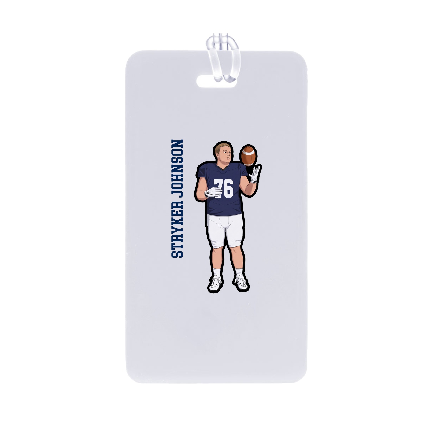 Bag Tag — Name Vertical in Classic