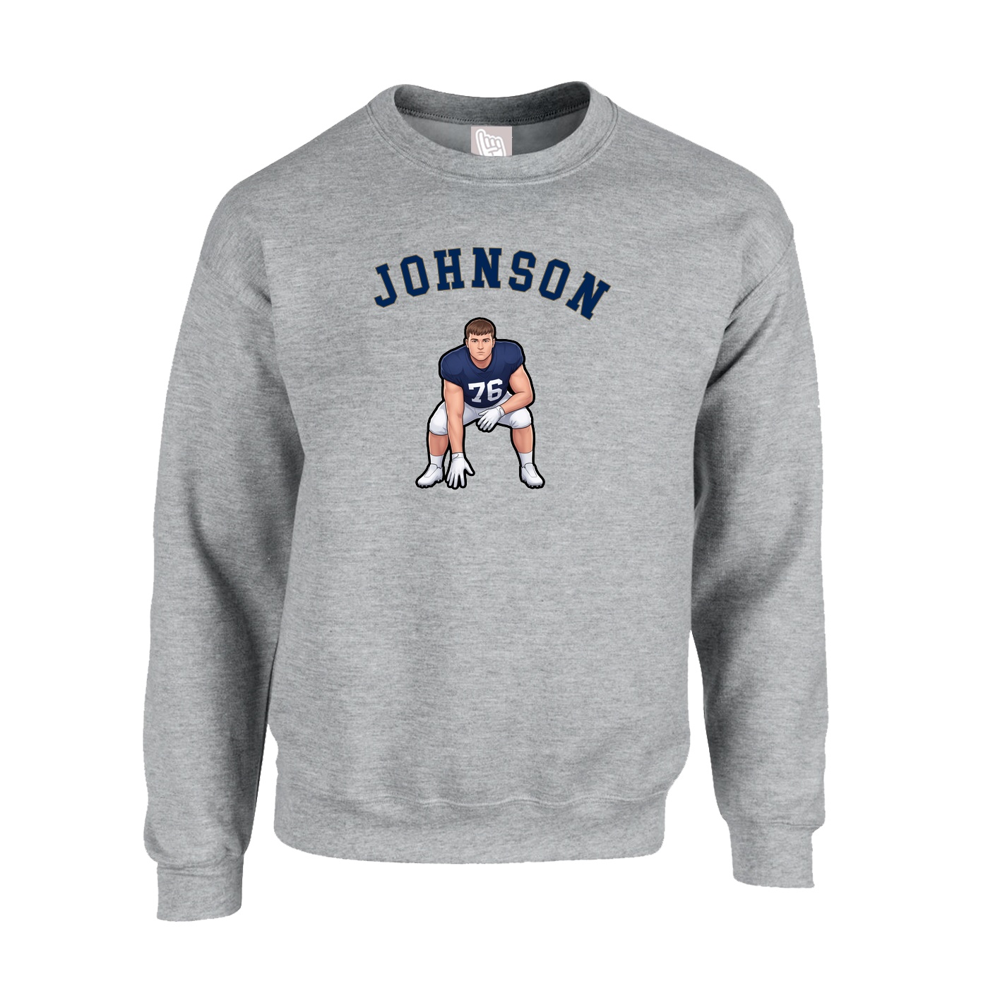 Fleece Crew — Shirsey Arch in Grey
