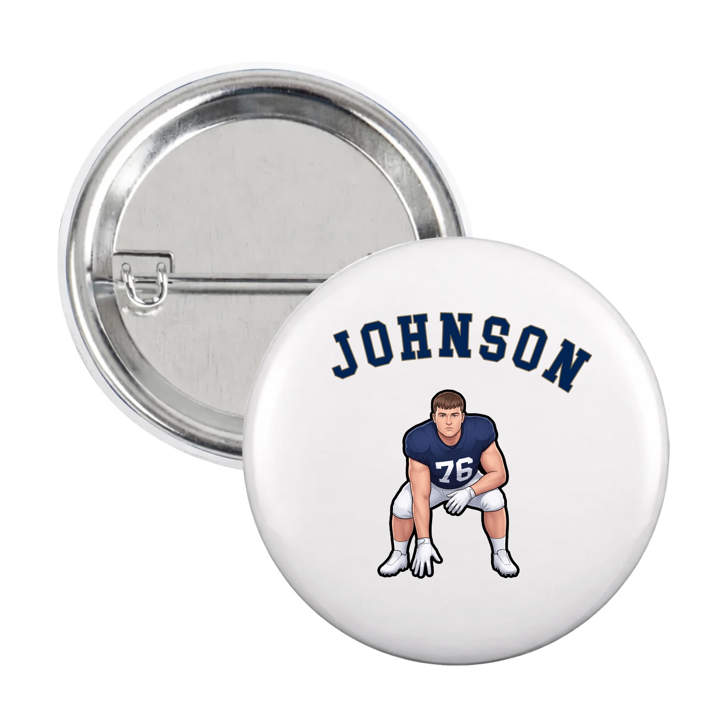 Game Day Button — Shirsey Arch in White