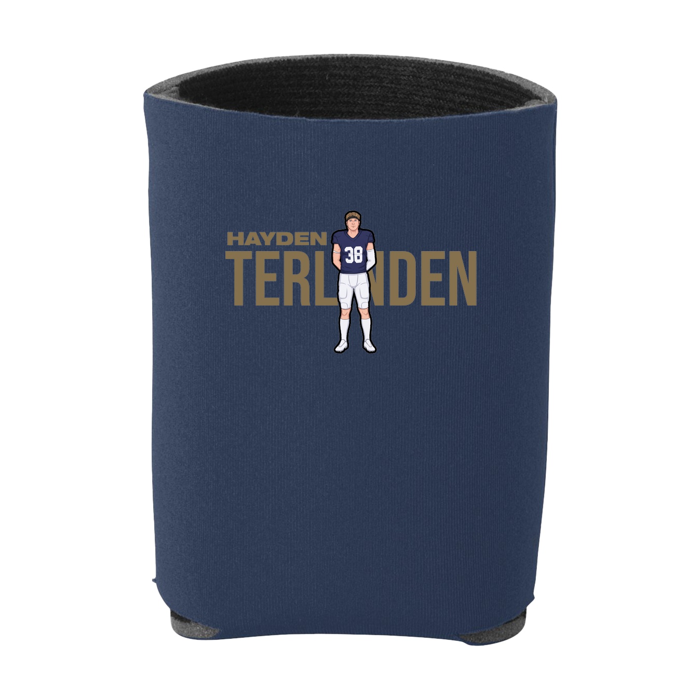 Can Holder — Player Name in Navy