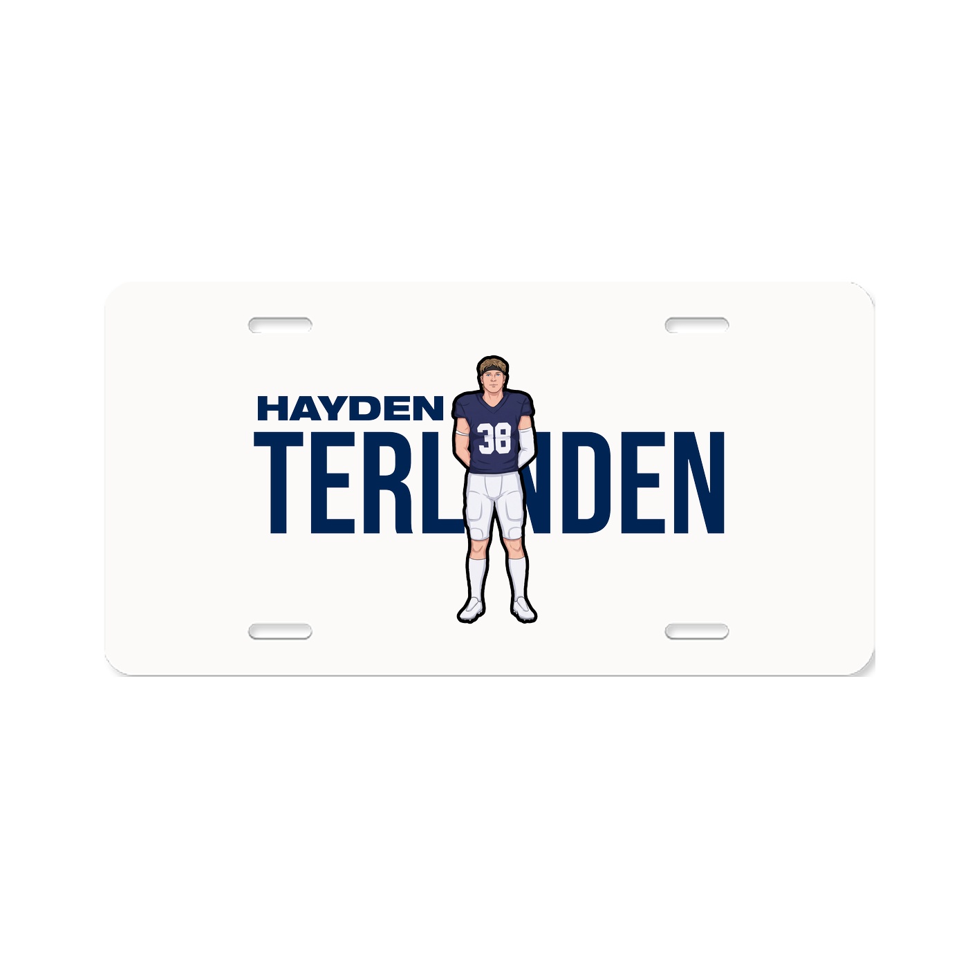 License Plate — Player Name in Classic