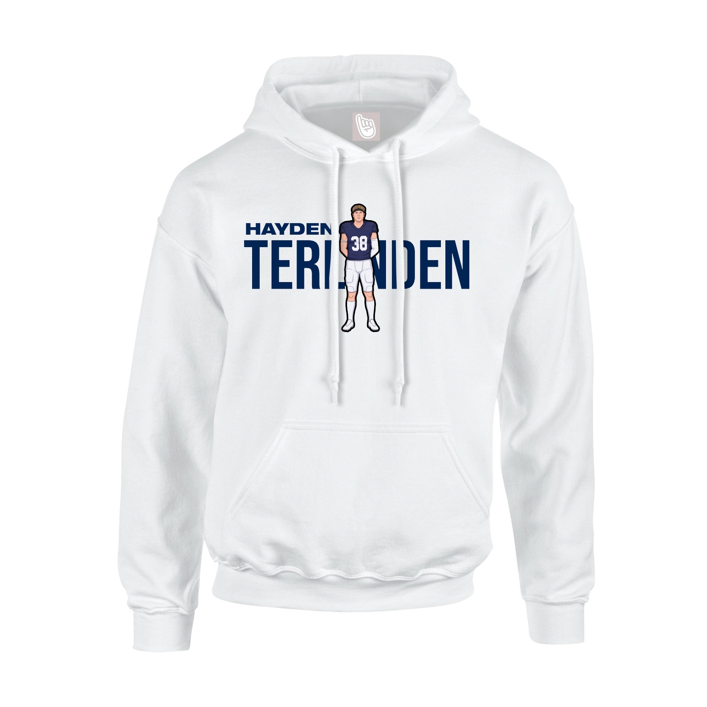 Hoodie — Player Name in White