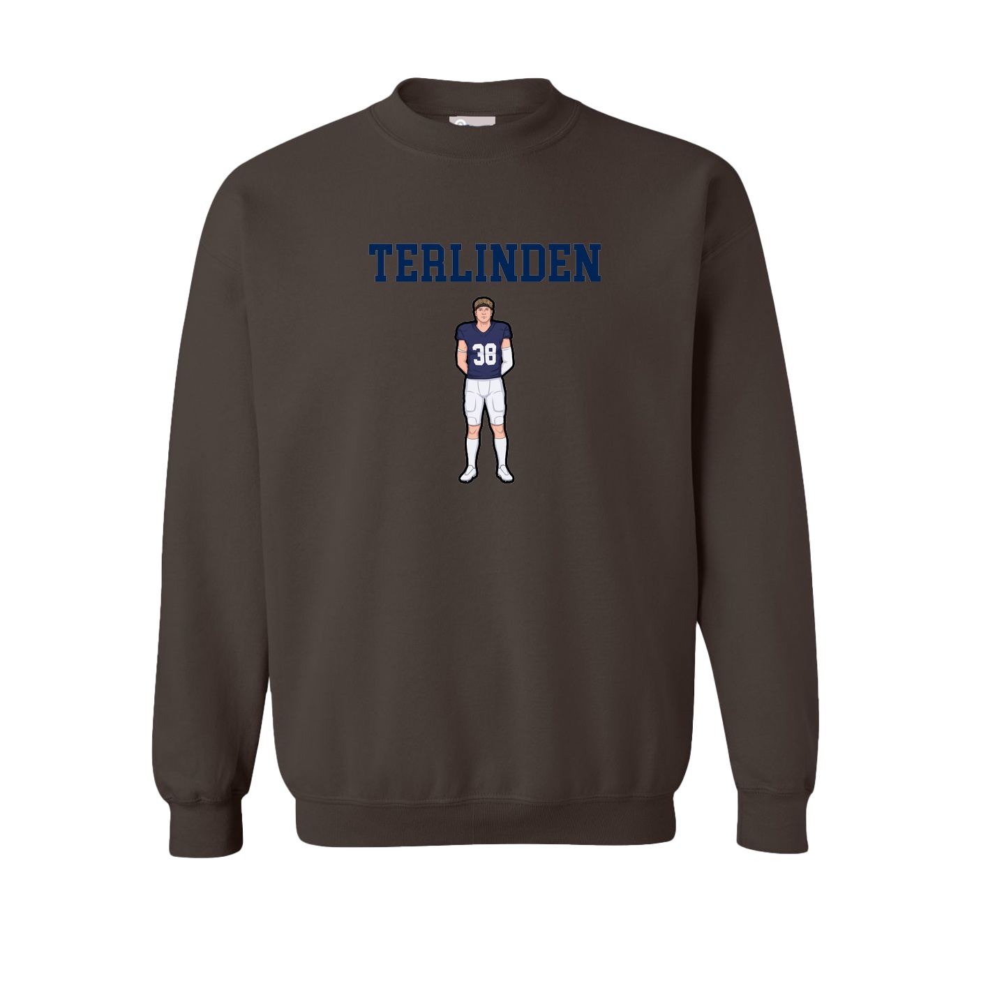 Fleece Crew — Shirsey in Brown