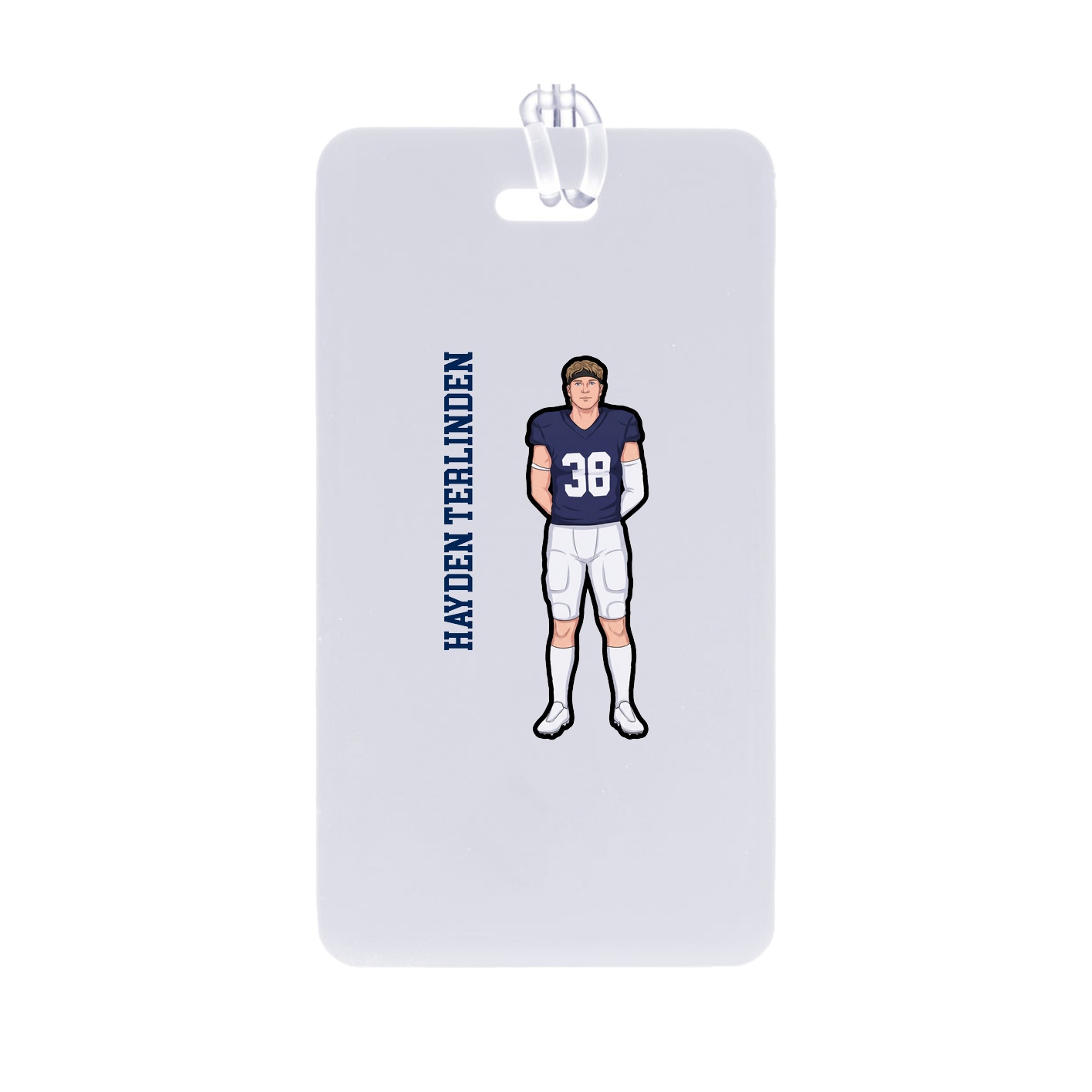Bag Tag — Name Vertical in Classic