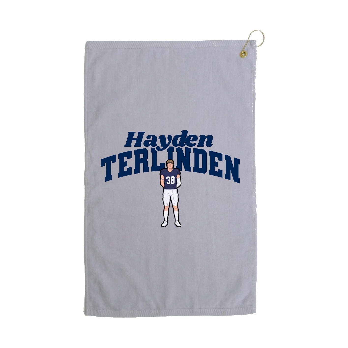 Golf Towel — Signature Arch in Grey