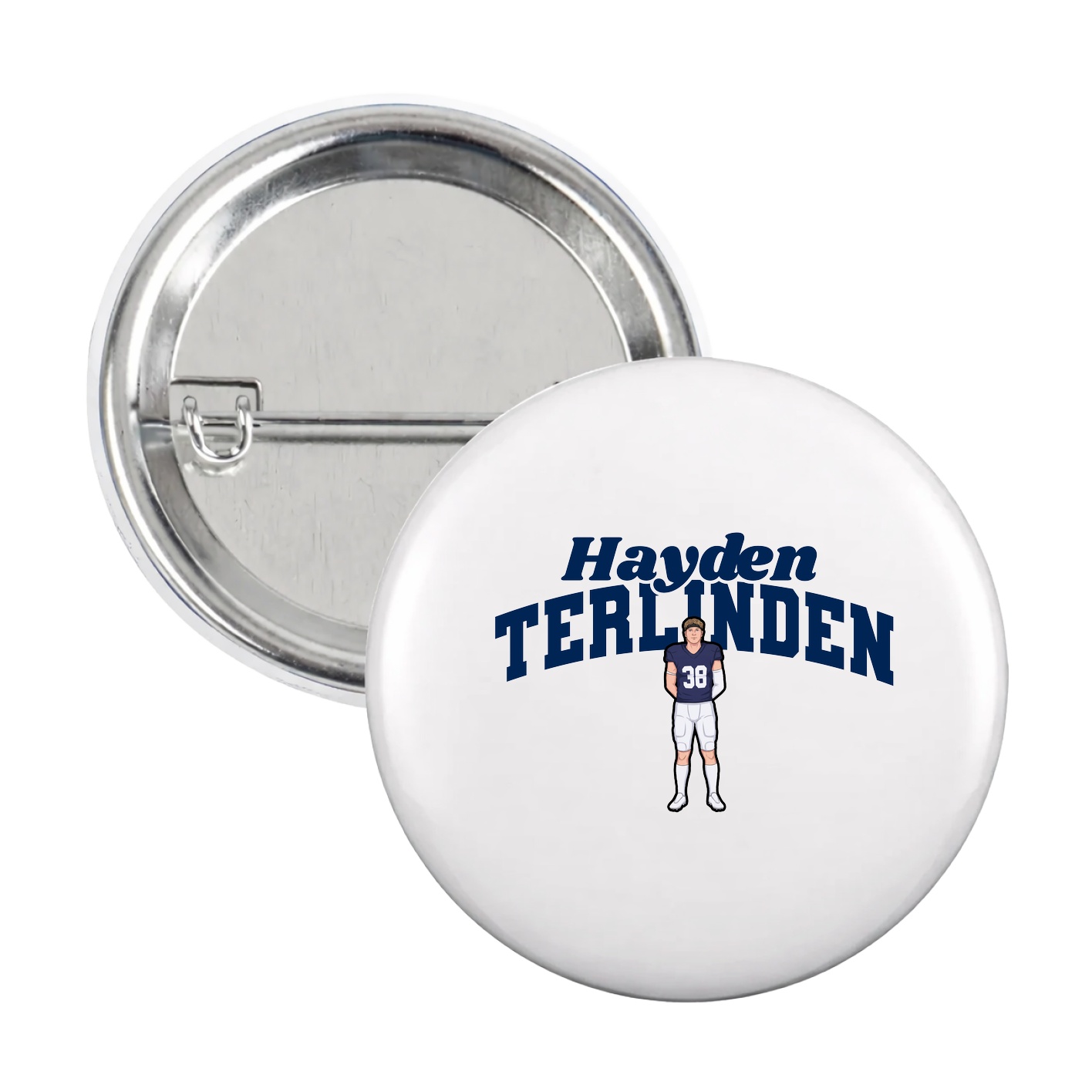 Game Day Button — Signature Arch in White