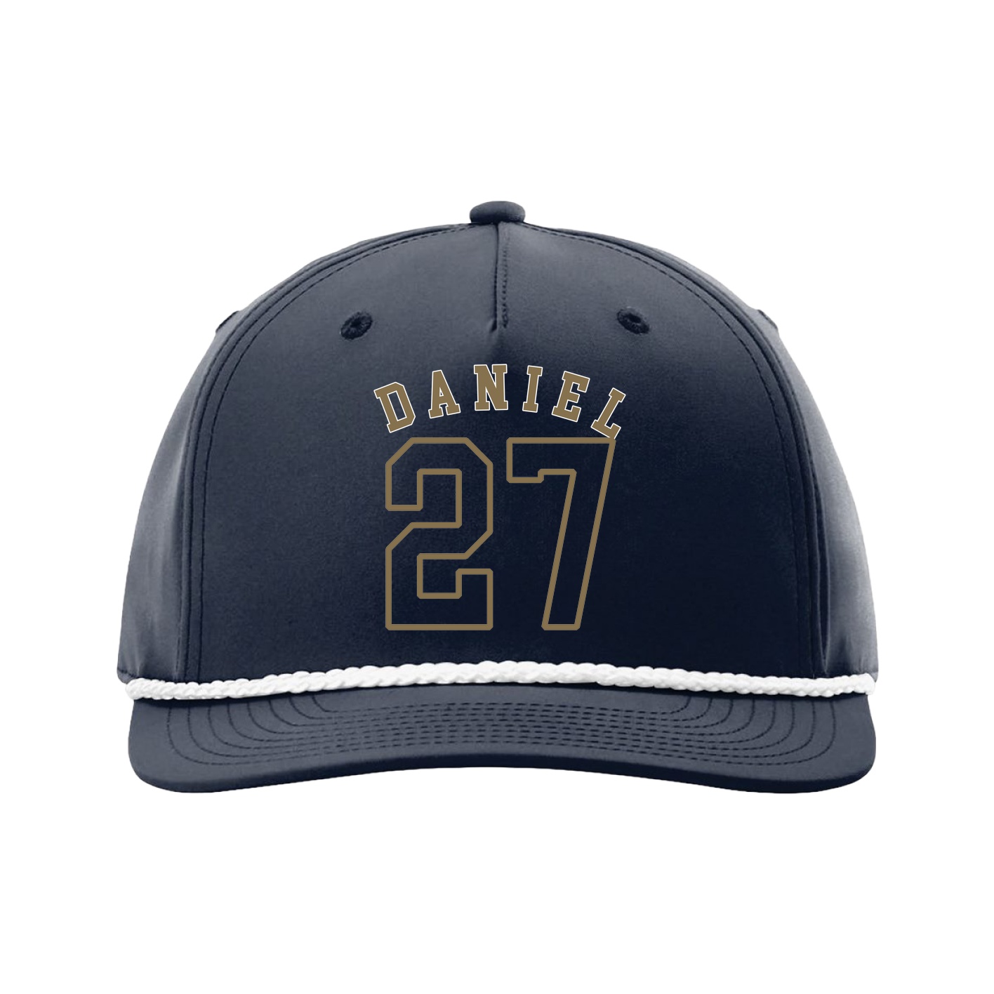 Five-Panel Classic Rope Cap — Shirsey Arch in Navy