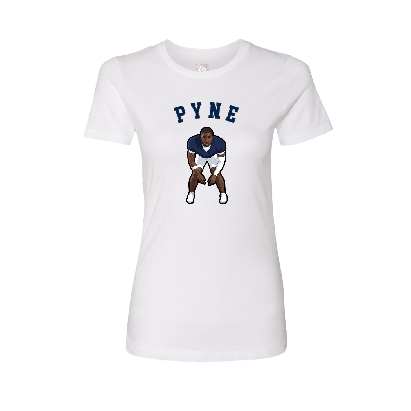 Fitted Women's Tee — Shirsey Arch in White
