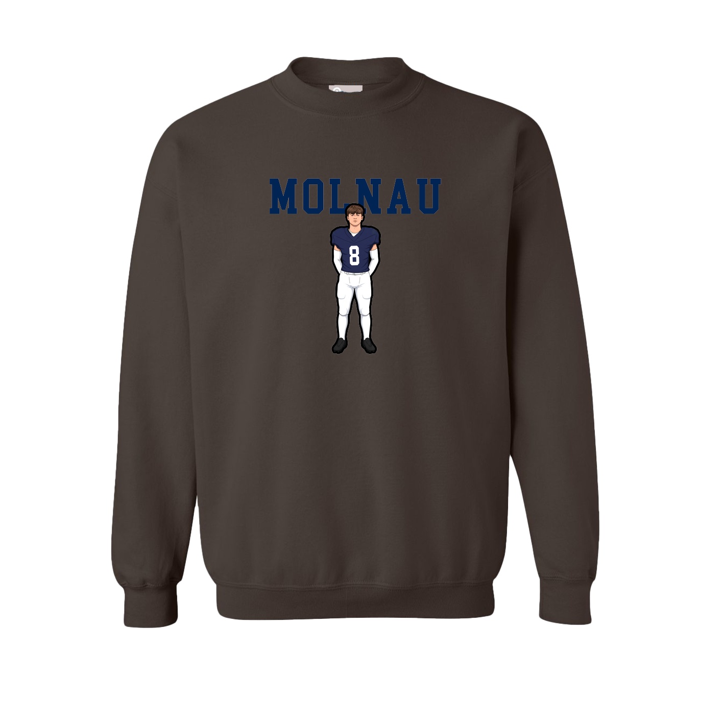 Fleece Crew — Shirsey in Brown