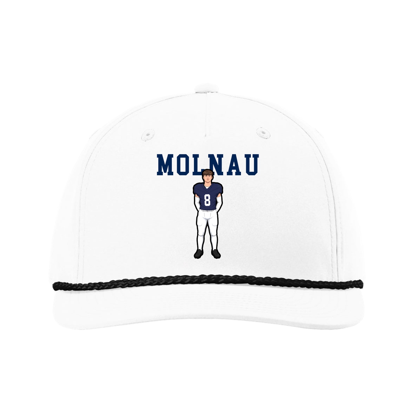 Five-Panel Classic Rope Cap — Shirsey in White