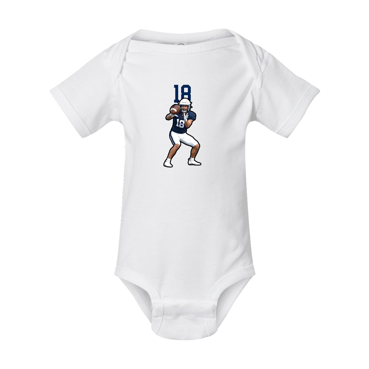 Baby Onesie — Number Top in White